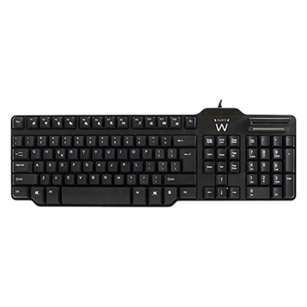Клавиатура с считывателем EW3252 DNI Black(испанская