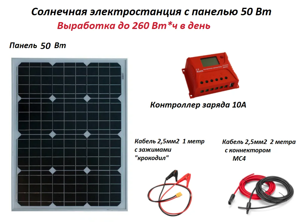 Cолнечная электростанция 50 Вт YASHEL SolarMini 50/1M |