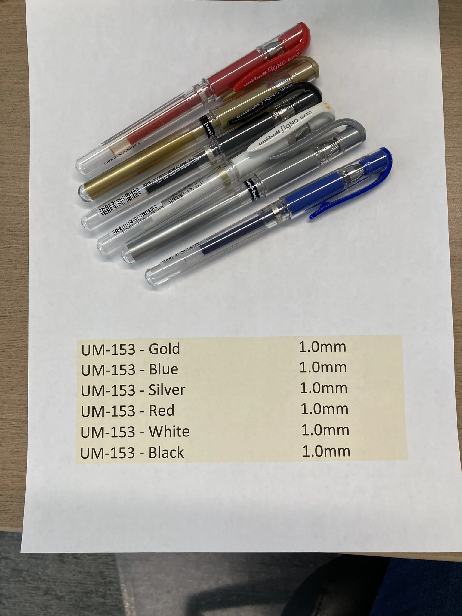 Uni-ball Signo Broad Um-153 Gel Pen 1.0 Mm Japan White - Gel Pens -  AliExpress