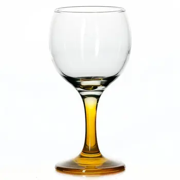 

Set of wine glasses 3 PCs pasabahce glass4you, Volume 220 ml (yellow leg)