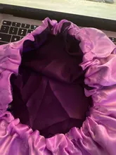 Reversible Satin Hat Bonnet Hair-Caps Head-Cover Hair-Styling-Accessories Curly Adjust