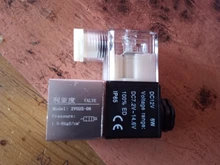 Bobina de válvula solenoide Led, 2 puertos, 2 vías, AC110V, 220V, 380V, 12V, 24V, CC, G1/8, 2V025-08, G1/4