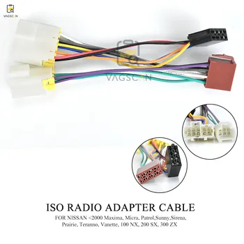 

12-019 Car Stereo ISO Wiring Harness Car Radio Adapter for Nissan Maxima Micra Patrol Connector