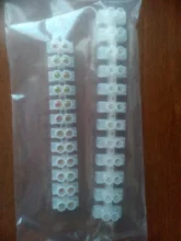 Electrical Connector Block-Terminal Strip Barrier Plastic 12-Positions Dual-Row