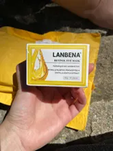 LANBENA-Parches para los ojos, Retinol, ácido hialurónico VC osmanto dorado, suero hidratante, antienvejecimiento/hinchazón, ojos oscuros, piel, Ca