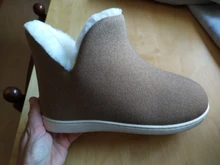 ASILETO-Zapatillas de casa de felpa para mujer, zapatos altos de interior, zapatillas planas de talla grande 45, para invierno