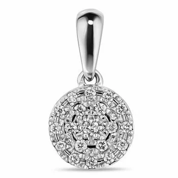 

Lucas gold pendant with 19 white gold diamonds
