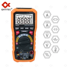Qhtec – multimètre numérique professionnel PM8236, 6000 points, True RMS, connexion USB, multimètre, Test de laboratoire, ammètre portatif