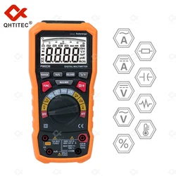 Qhtec – multimètre numérique professionnel PM8236, 6000 points, True RMS, connexion USB, multimètre, Test de laboratoire, ammètre portatif 
