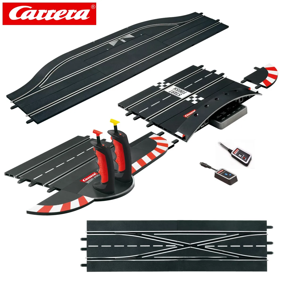 Carrera Slot Car Digital Track Parts Digital 124/132 10109  Ghz  Wireless+ Set Duo / 30347 Double Lane Change / 30356 Pit Lane -  Railed/motor/cars/bicycles - AliExpress