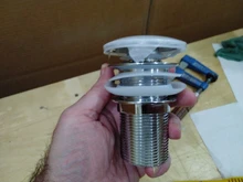 Bathroom Vanity Sink Pop Up Drain with Overflow, Faucet Vessel Pop Up Drain Stopper