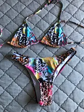 Swimwear Women Biquini Bikinis Bathing Beach-Wear Print Ruffled Floral Female