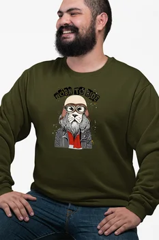 

Angemiel Wear Born To Ride Green Men 'S Sweatshirt