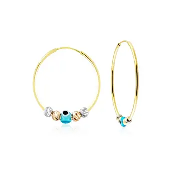 

GOLD RING EARRINGS EYE DORİKALI 14K GOLD