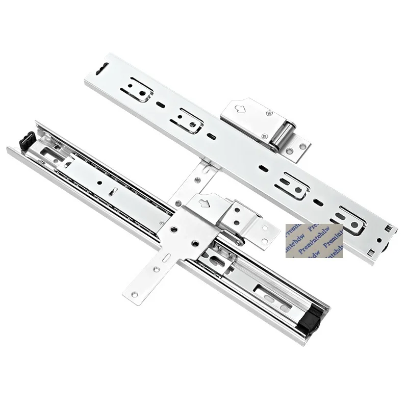 1Pair 14" Steel Pull Out Turn Slide For Wardrobe Closet Framed Mirror