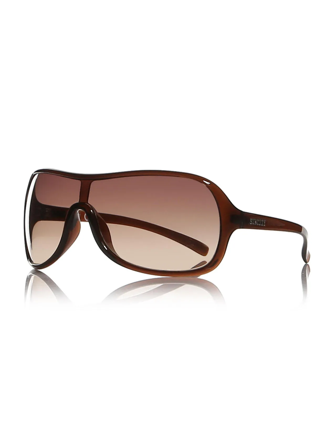 

Unisex sunglasses S. C 4095 03 bone Brown organic rectangle rectangular 99-13-122 suncity