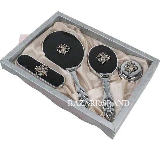 

YOUR COMB SET WITH QUALITY COLOR TO ADD ELEGANCE TO YOUR STYLE Luxury Bridal Mirror Brush Toiletry Set (Gold FREE SHİPPİNG