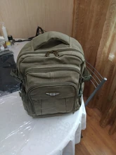 Canvas Backpack Mochila Rucksacks Notebook Schoolbags Laptop Travel-Shoulder Military