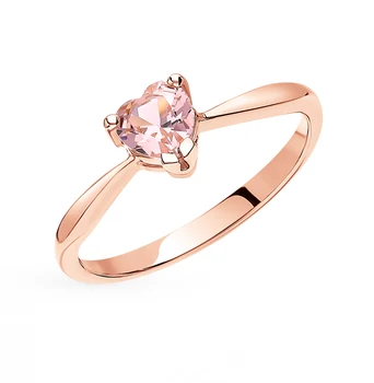 

Gold ring with morganites sunlight