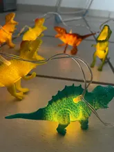 String-Light World-Decor Dinosaur Jurassic Party Christmas LED 10 for Kids Children's