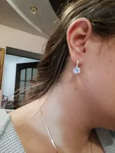 EMMAYA-Pendientes llamativos de 10 colores diferentes, bisutería con cierre de tipo botón, elementos naturales