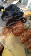 Lace Closure Bundles Weaves-Extension Remy-Hair Body-Wave Spark Ombre 100%Human-Hair