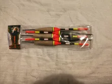 FTK Barguzinsky abeto de luz en la oscuridad 5 unids/lote pesca Float longitud 19-23cm flotador peso 2g-g 6 para la pesca de la carpa