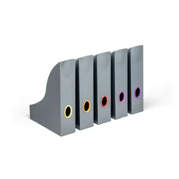 

A set of trays varicolor magazine rack, 5 pieces anthracite