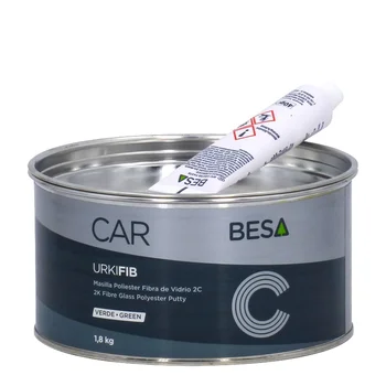 

Fiberglass polyester putty 2C URKI-FIB Green 1,8KG BESA