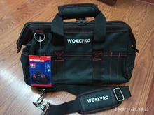 WORKPRO-Bolsas de herramientas de electricista a prueba de agua, bolso portátil impermeable, sirve como organizador de herramientas de lona, para la instalación de reparación HVAC