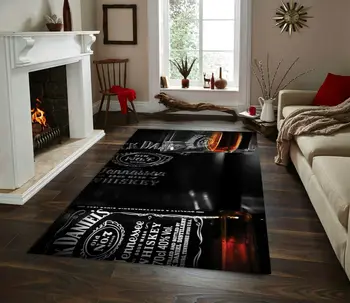 

Jack Daniels-2 Patterned Carpet ,Non Slip Floor Carpet,Teen's Carpet,Turkish Rug