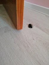 NAIERDI-Tope de puerta de goma de acero inoxidable, soportes de puerta ocultos sin perforación, sin clavos, montado en el suelo, Tope de puerta