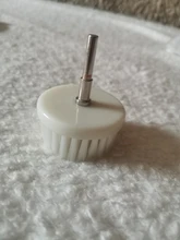 Cabezal de cepillo accionado para limpieza de alfombras de coche, cabezal de taladro suave blanco de 60mm para tela de baño