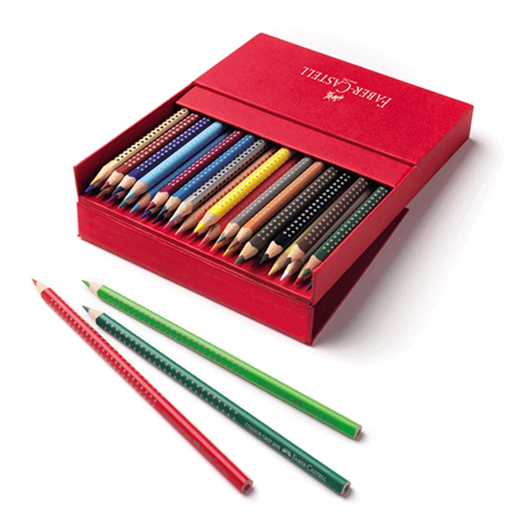 Faber-Castell Estuche metal 36 lápices de colores Grip