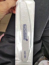 Lima de uñas en forma de media luna, pulidor lavable, lijar y pulir, pedicura, herramientas de arte de uñas, 1 ud.