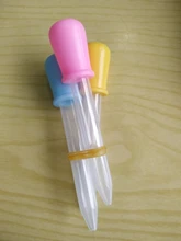 Pipeta de silicona con cuentagotas de plástico para alimentos líquidos, cuchara con cuentagotas para alimentación de bebé, utensilios infantiles, 3 uds.