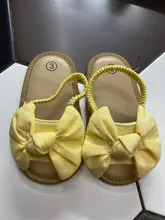 Sandalias para bebé con nudo de lazo para niñas, zapatos de princesa infantiles antideslizantes de suela blanda para primeros pasos, verano, 2020