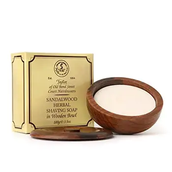 

Taylor of Old Bond Street razor soap sandalwood Taylor of Old Bond Street bowl Wood 100gr 300 g