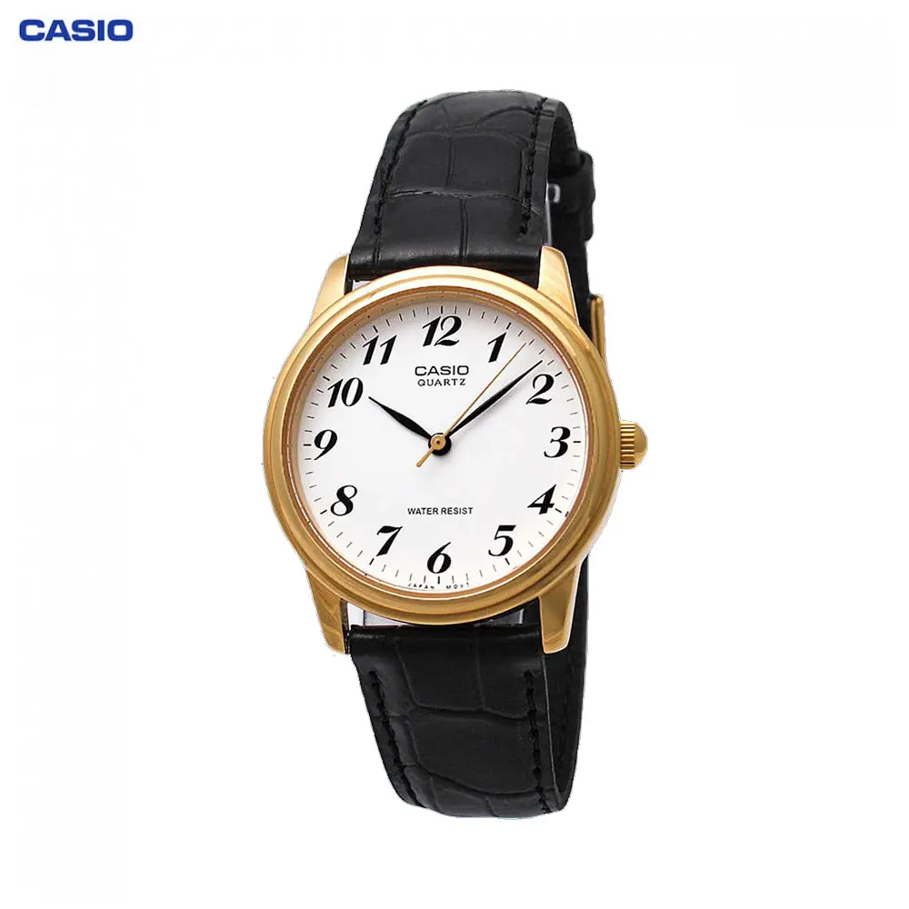 Наручные часы Casio MTP-1236PGL-7B мужские кварцевые на кожаном ремешке