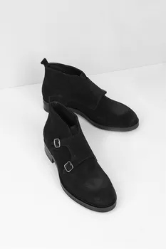 

ILVi-Genuine Leather Handmade Brycen Men's Boot Black Suede Men Shoes (Made in Turkey)