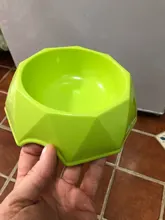 Pet-Bowl Pet-Feeder Plastic TECHOME New Good-Grade Cat Diamond-Shaped Non-Slip M/L