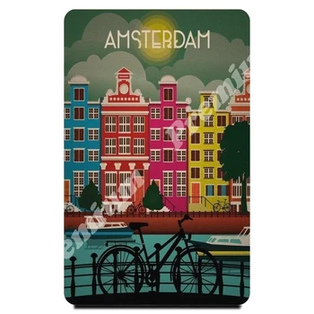 

Amsterdam souvenir magnet vintage tourist poster