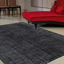 Анатолийский дизайн, Окрашенный черный ковер, шерстяной ковер, Oushak ковер, ковер для гостиной, ковер среднего размера-4м2 ковер 10151