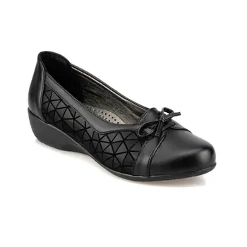 

FLO 92.151018SZ Black Women 'S Wedges Shoes Polaris