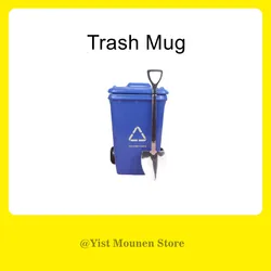 Nouvelle tasse à café de 400ml, forme Unique 3D, bac de recyclage des ordures, tasse amusante pour Couple, personnalisée, jouets pour enfants, saint valentin 