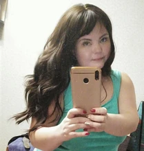 Women's Wigs Bangs American-Hair Heat-Resistant Water-Wave Dark-Brown Long with Synthetic