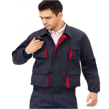 

WINDBREAKER TERYLENE MULTI-POCKET BICOLOR NAVY/ROJOJO CHARGE T56