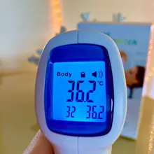 Termómetro Digital LED infrarrojo para niños y adultos, Sensor de temperatura sin contacto para la frente del bebé