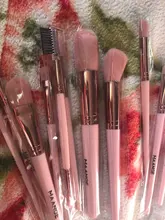Makeup-Brushes Powder Eyeshadow Eyelash-Eyebrow Blending-Eyeliner Pink Beauty MAANGE