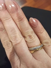 Huitan-Anillos cruzados de alta calidad para mujer, joyería de moda para boda, compromiso, fiesta, cristal brillante de circón